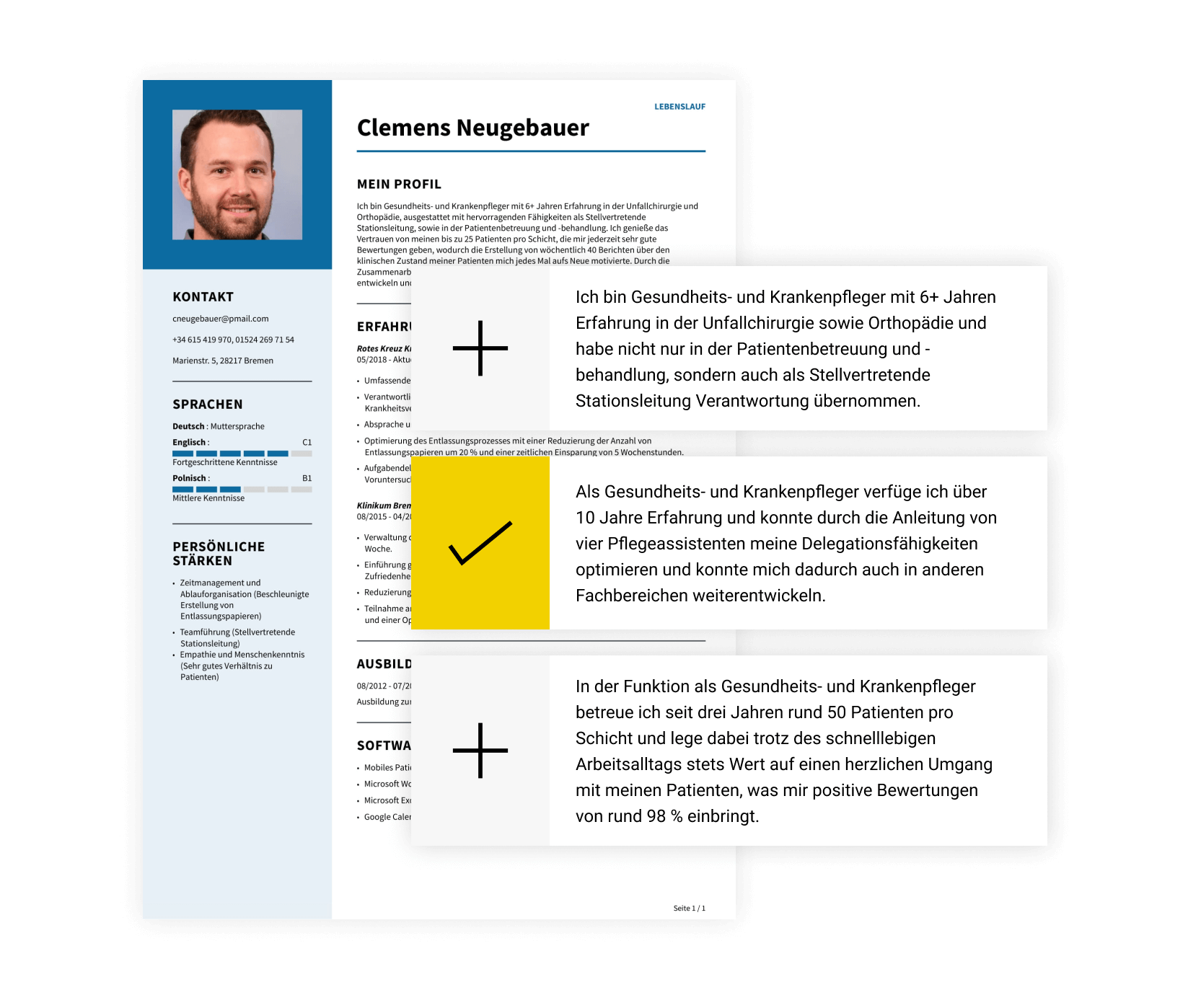 Lebenslauf erstellen & kostenlos testen LiveCareer CVMaker