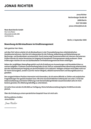 Bewerbung online schreiben mit LiveCareers Vorlagen