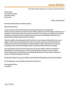 klassische bewerbungsschreiben vorlage