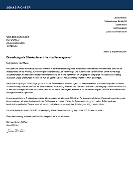 kreative bewerbungsschreiben vorlage