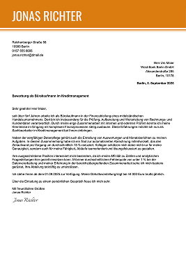 kreative bewerbungsschreiben vorlage