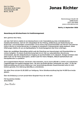 kreative bewerbungsschreiben vorlage