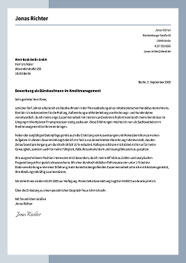 professionelle bewerbungsschreiben vorlage