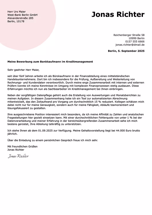 Kreative Bewerbungs Vorlagen