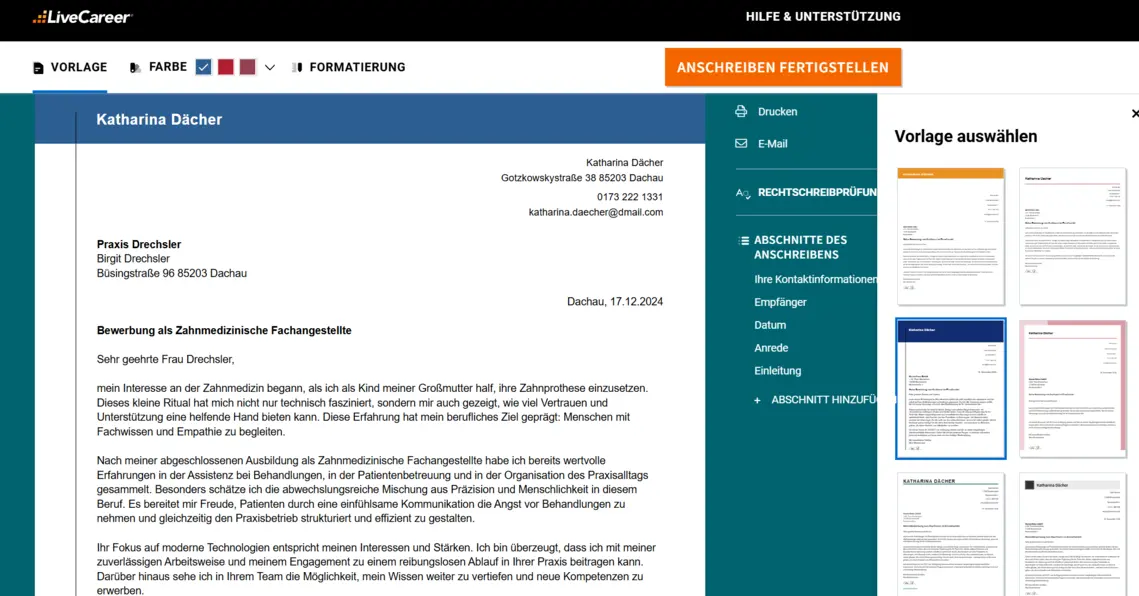 chatgpt bewerbung