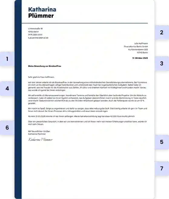 Was gehört zu einem guten Anschreiben?