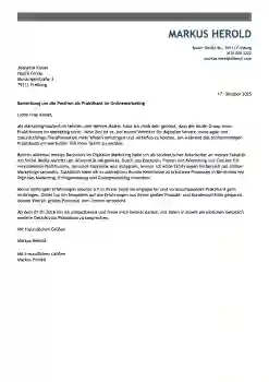 praktikum bewerbung muster