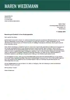 bewerbung erzieherin muster