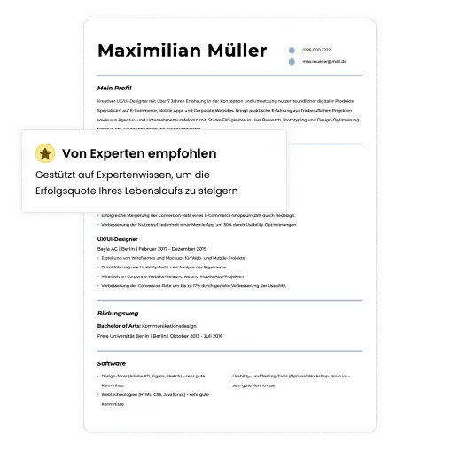 Expertentipps für Ihren Lebenslauf