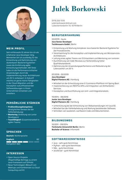 lebenslauf aktualisieren